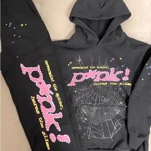 Sp5der pink/Black set XL